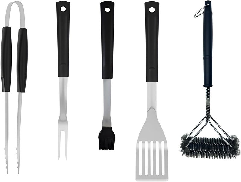 Papapacks 18 Inch Portable Charcoal Grill with Accessories for Outdoor Cooking Barbecue Camping BBQ Coal Kettle - Mini Grilling Utensil Includes Tongs, Spatula,Fork,Basting Brush, Scraper - Image 4